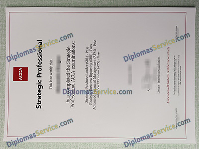 ACCA Strategic Professional certificate