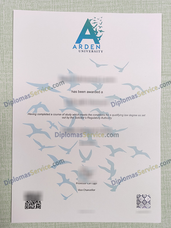 Arden University degree, Arden University diploma,