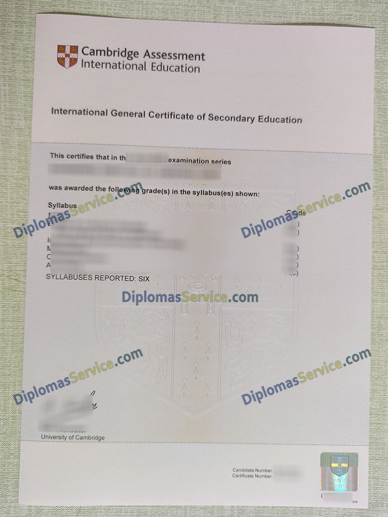 Cambridge IGCSE certificate, buy IGCSE certificate,