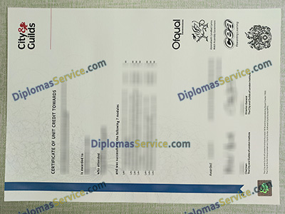 City & Guilds transcript
