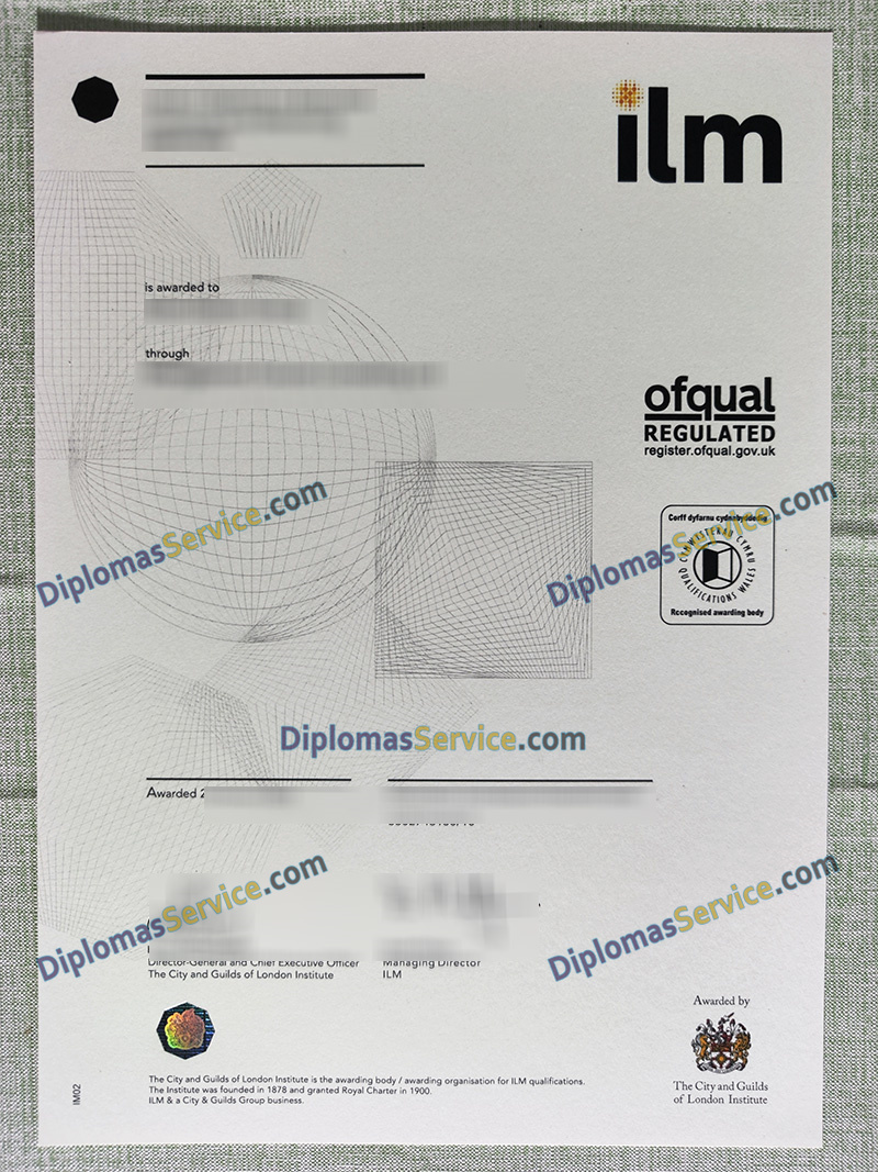 City & Guilds ILM qualification, ILM diploma,