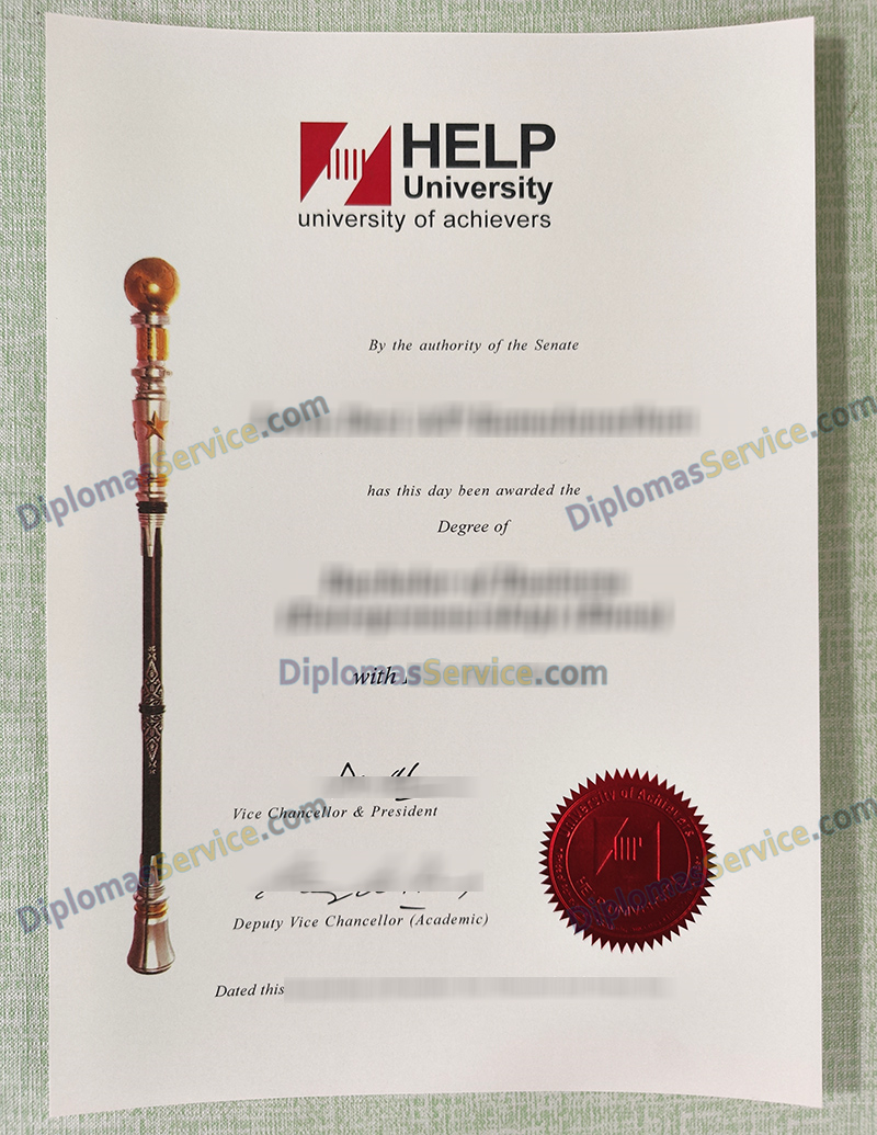 Help University degree, Help University diploma,