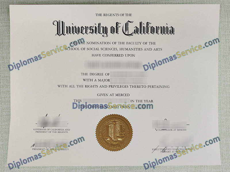 UC Merced diploma, University of California Merced degree,