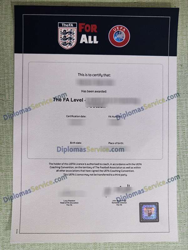 UEFA licence, UEFA diploma,