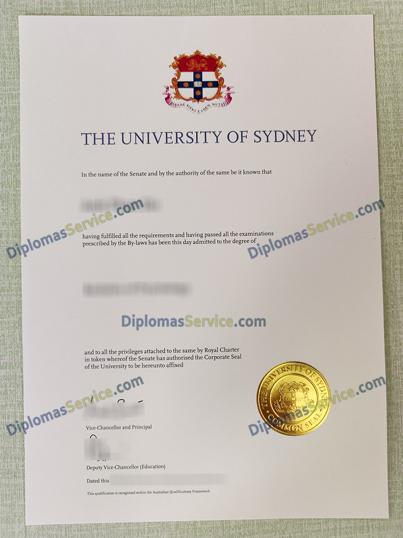 University of Sydney degree, University of Sydney diploma,