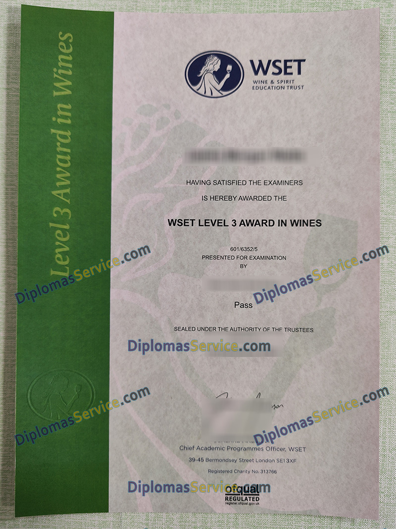 WSET level 3 award, WSET level 3 diploma,
