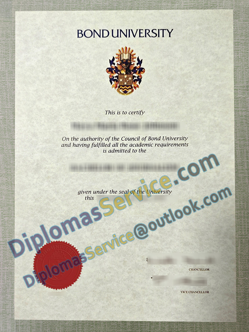 Bond University degree, Bond University diploma,