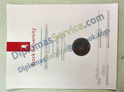 Brock University certificate