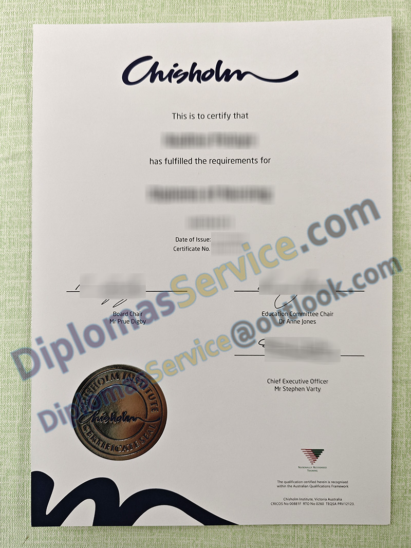 Chisholm Institute certificate, Chisholm Institute diploma,