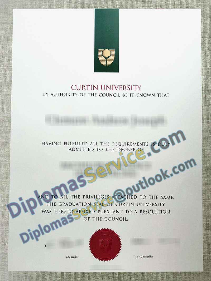 Curtin University degree, Curtin University diploma,