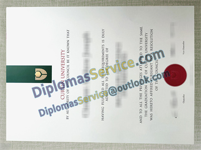 Curtin University certificate