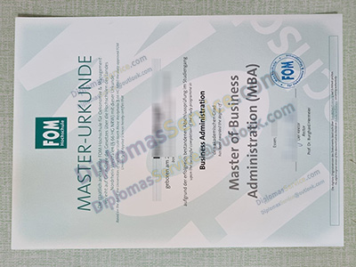 FOM Hochschule MBA degree