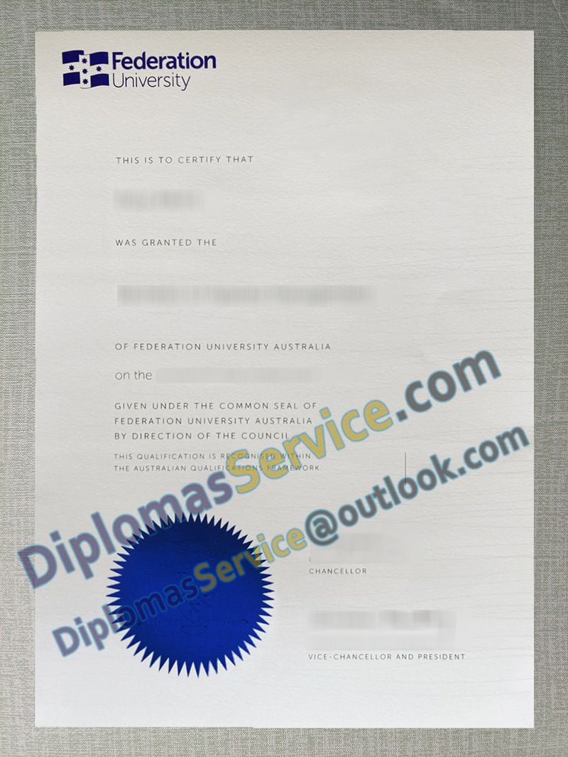 Federation University degree, Federation University certificate,