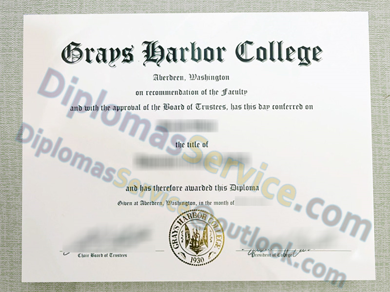 Grays Harbor College diploma, Grays Harbor College degree,