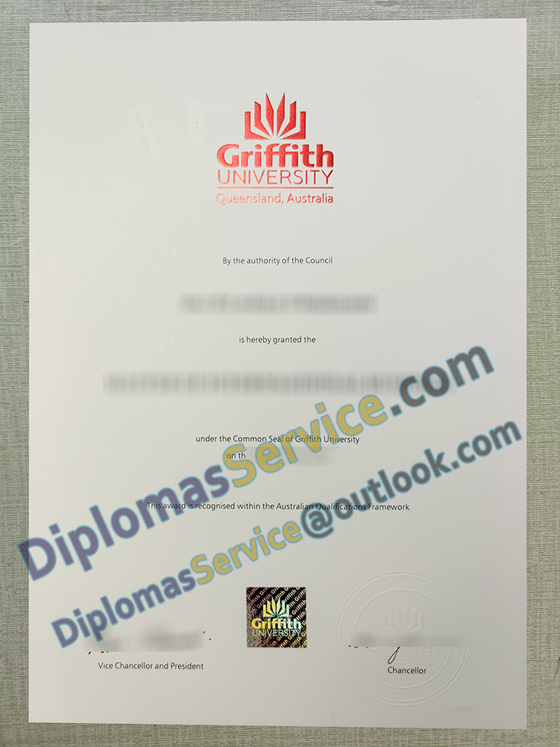 Griffith University degree, Griffith University certificate,