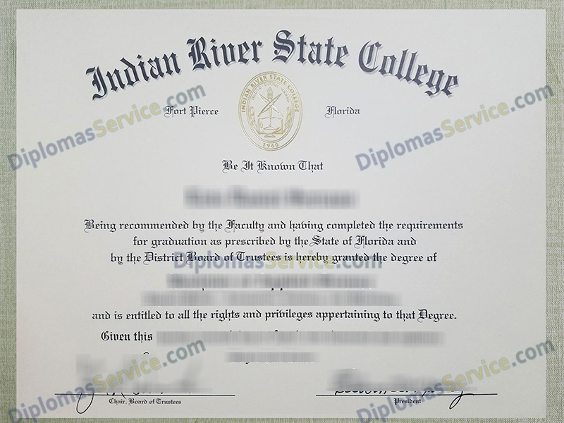 Indian River State College diploma, Indian River State College certificate,