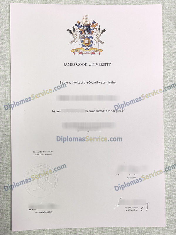 James Cook University degree, JCU diploma,