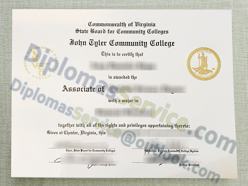 John Tyler Community College diploma, John Tyler Community College degree,