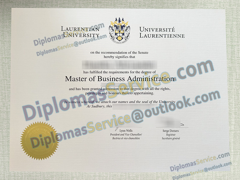 Laurentian University diploma, Laurentian University degree,