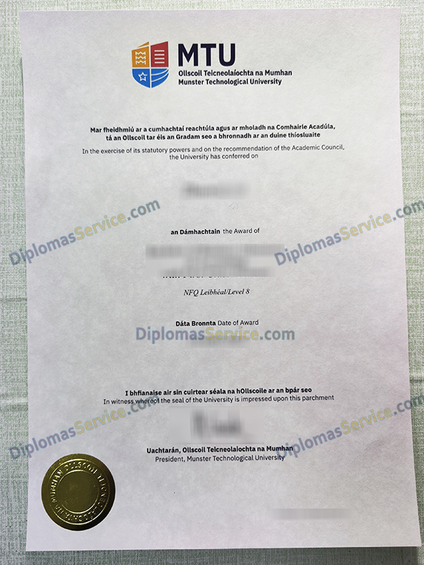 Munster Technological University degree, MTU diploma,