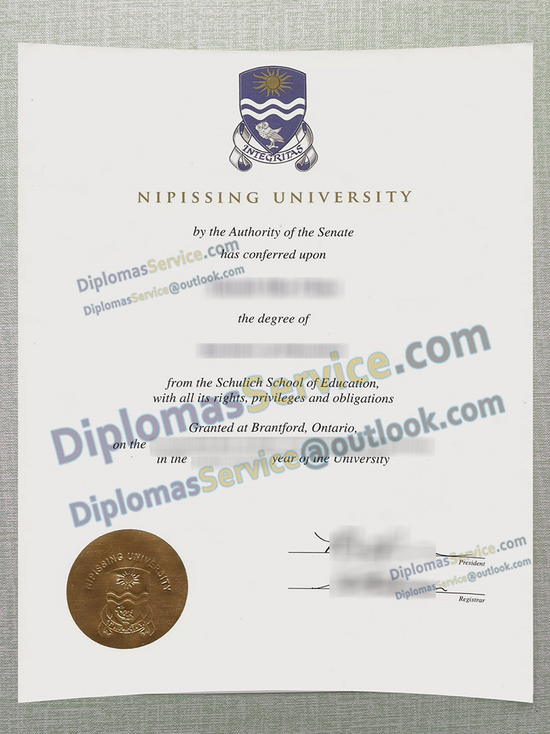 Nipissing University diploma, Nipissing University degree,
