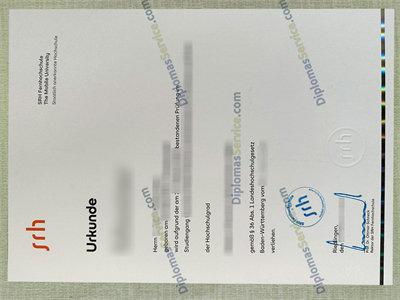 SRH Fernhochschule diploma