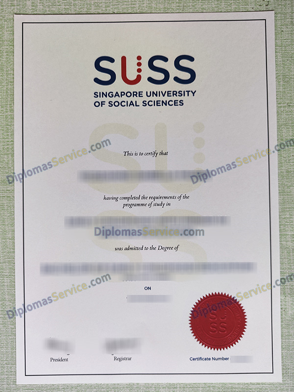 Singapore University of Social Sciences degree, SUSS diploma,