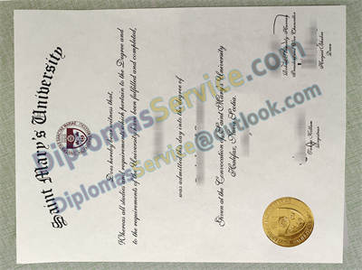 Saint Mary's University certificate
