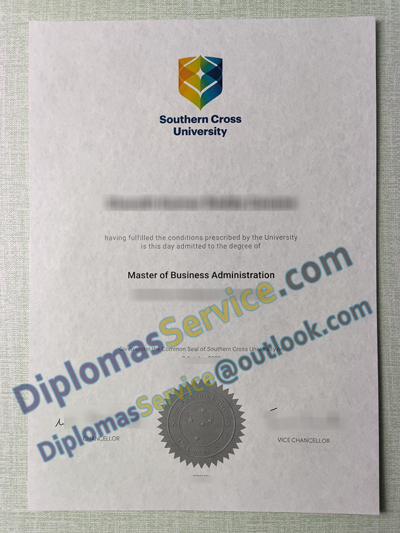Southern Cross University degree, Southern Cross University certificate,