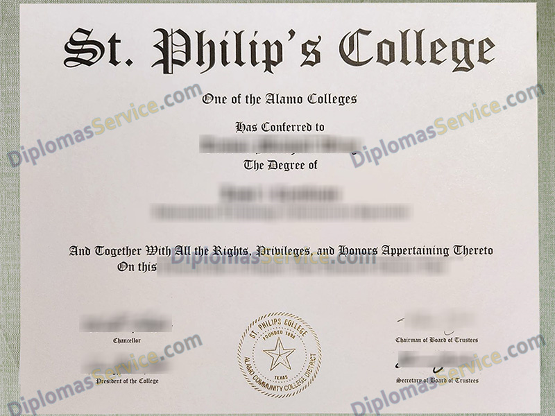 St Philip's College diploma, St Philip's College certificate,