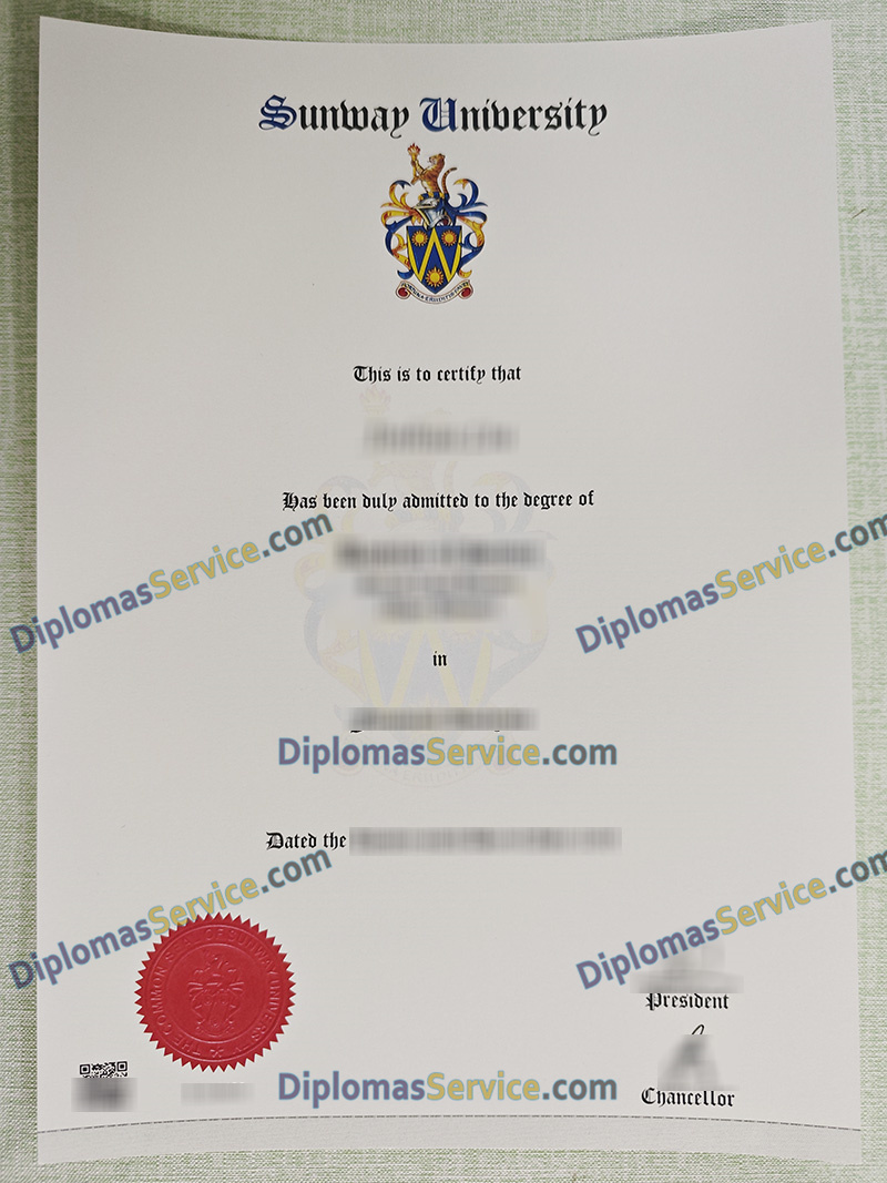Sunway University degree, Sunway University diploma,