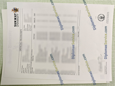 Sunway University transcript