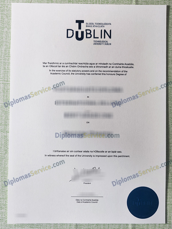 Technological University Dublin degree, TU Dublin diploma,