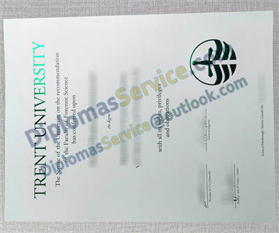 Trent University certificate