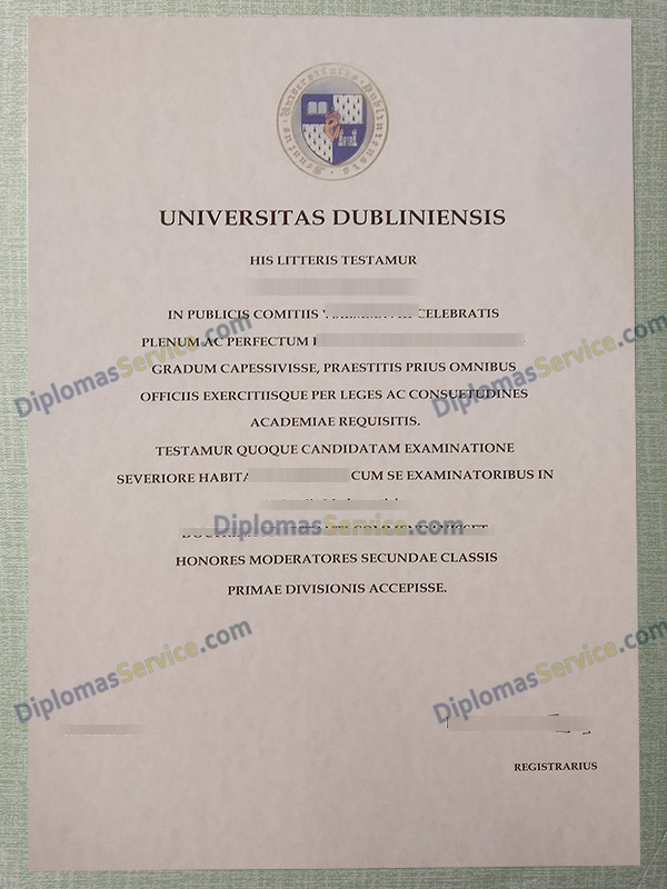 Universitas Dubliniensis degree, Universitas Dubliniensis diploma,