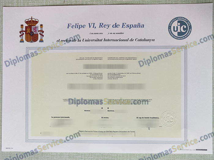 Universitat Internacional de Catalunya diploma, UIC Barcelona degree,