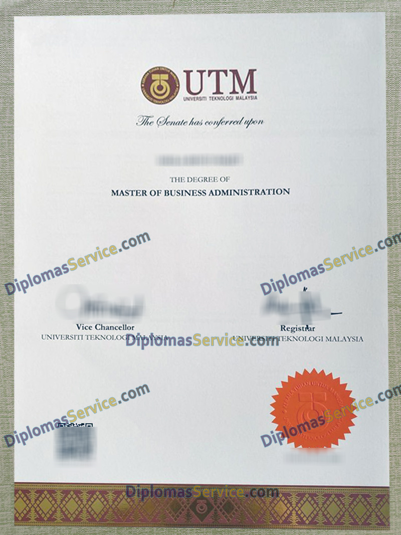 Universiti Teknologi Malaysia degree, UTM diploma,