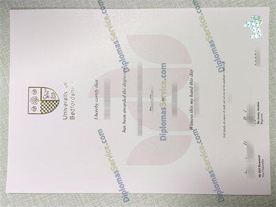 University of Bedfordshire certificate