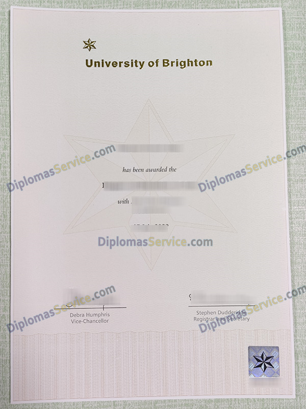 University of Brighton degree, University of Brighton diploma,