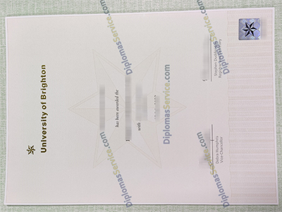 University of Brighton degree, University of Brighton diploma.