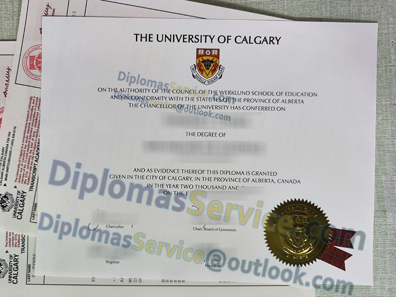 University of Calgary diploma, University of Calgary degree,