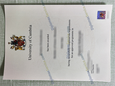 University of Cumbria certificate