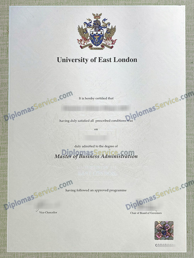 University of East London degree, UEL diploma,