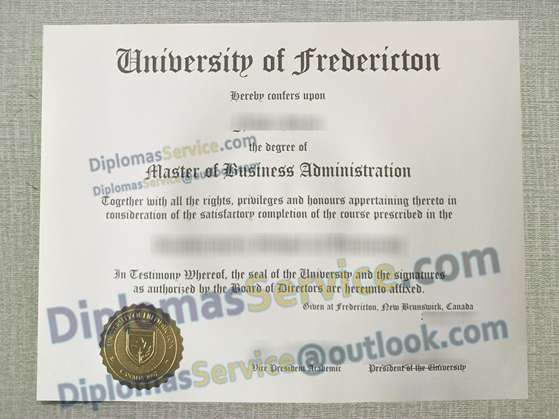 University of Fredericton diploma, University of Fredericton degree,