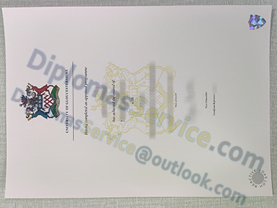 University of Gloucestershire certificate
