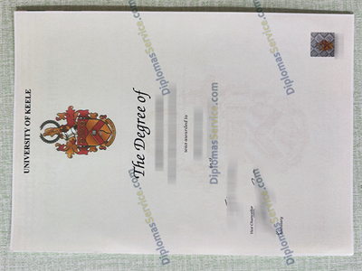 University of Keele certificate
