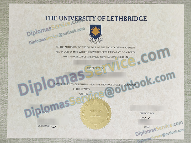 University of Lethbridge diploma, University of Lethbridge degree,