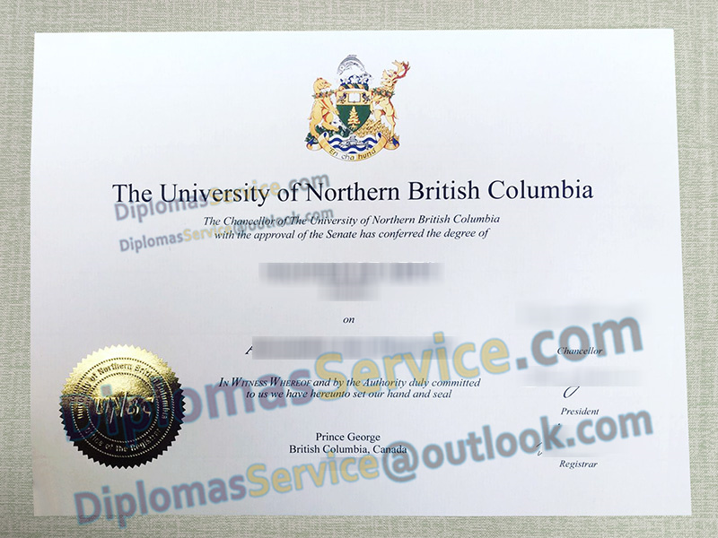 University of Northern British Columbia diploma, University of Northern British Columbia degree,