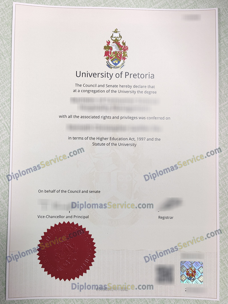 University of Pretoria degree, University of Pretoria diploma,