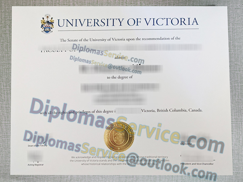 University of Victoria diploma, University of Victoria degree,
